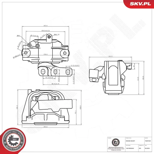 Uloženie motora 75SKV324 (ESEN SKV) - obr. 5