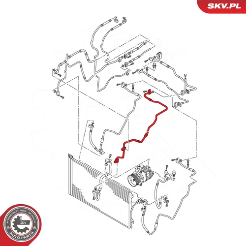 Vysoko/nízkotlakové vedenie klimatizácie 43SKV581 (ESEN SKV) - obr. 4
