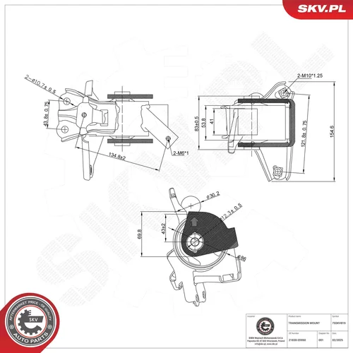 Uloženie automatickej prevodovky 75SKV819 (ESEN SKV) - obr. 7