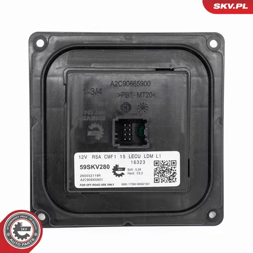 Riadiaca jednotka osvetlenia 59SKV280 (ESEN SKV) - obr. 2