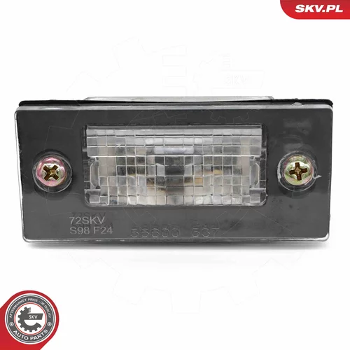 Osvetlenie poznávacej značky 72SKV027 (ESEN SKV) - obr. 1