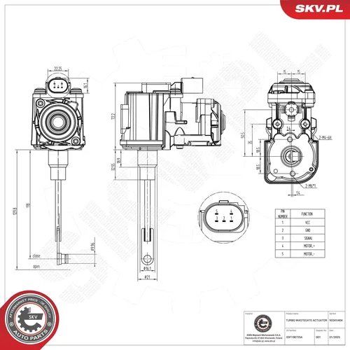 Ventil regulácie plniaceho tlaku 95SKV404 (ESEN SKV) - obr. 5