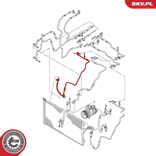 Vysoko/nízkotlakové vedenie klimatizácie 43SKV582 (ESEN SKV) - obr. 5