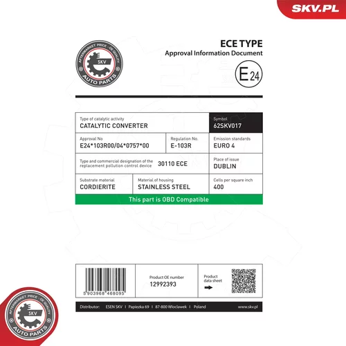 Katalyzátor 62SKV017 (ESEN SKV) - obr. 5