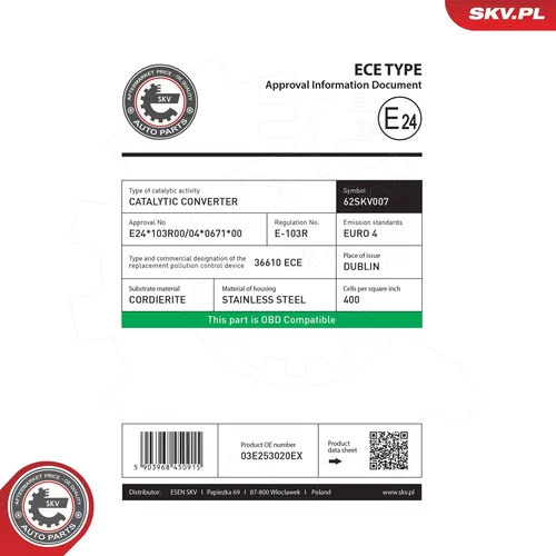 Katalyzátor 62SKV007 (ESEN SKV) - obr. 5