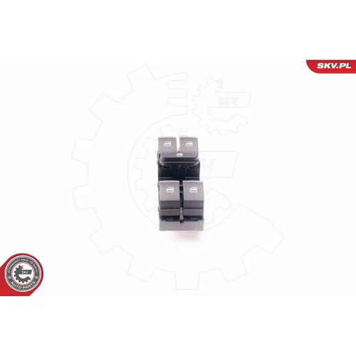Spínač elektrického otvárania okien ESEN SKV 37SKV011