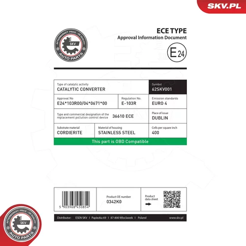 Katalyzátor 62SKV001 (ESEN SKV) - obr. 5