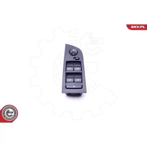 Spínač elektrického otvárania okien 37SKV042 (ESEN SKV) - obr. 1