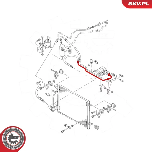 Vysoko/nízkotlakové vedenie klimatizácie 54SKV738 (ESEN SKV) - obr. 4