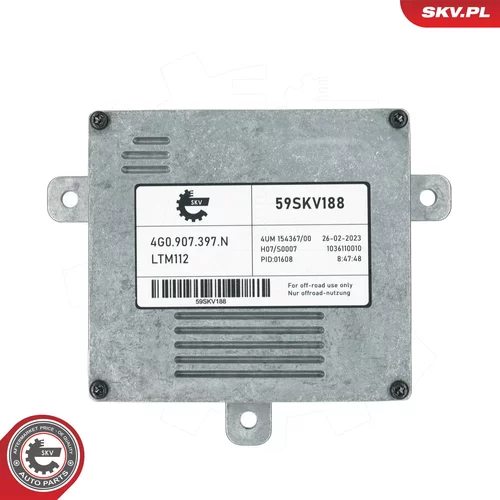Riadiaca jednotka osvetlenia 59SKV188 (ESEN SKV) - obr. 2