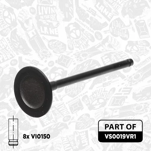 Súprava ventilov, sací/výfukový ventil VS0019VR1 (ET ENGINETEAM) - obr. 5