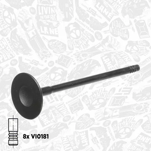 Súprava ventilov, sací/výfukový ventil VS0027 (ET ENGINETEAM) - obr. 4