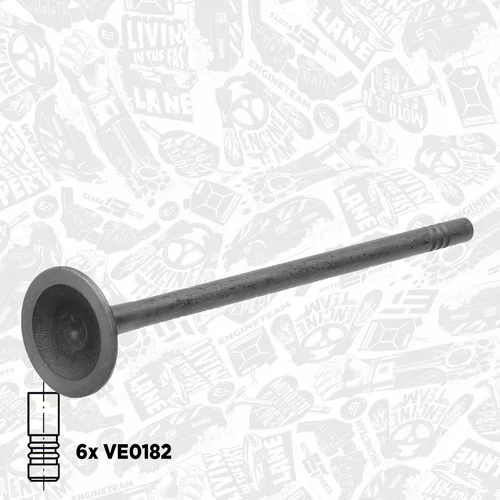 Súprava ventilov, sací/výfukový ventil VS0024 (ET ENGINETEAM) - obr. 2