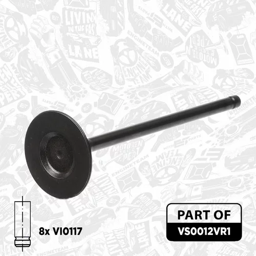 Súprava ventilov, sací/výfukový ventil VS0012VR1 (ET ENGINETEAM) - obr. 5