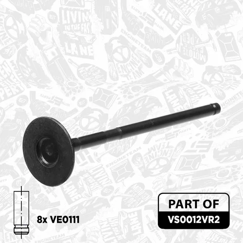 Súprava ventilov, sací/výfukový ventil VS0012VR2 (ET ENGINETEAM) - obr. 2