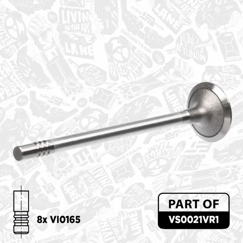 Súprava ventilov, sací/výfukový ventil VS0021VR1 (ET ENGINETEAM) - obr. 3