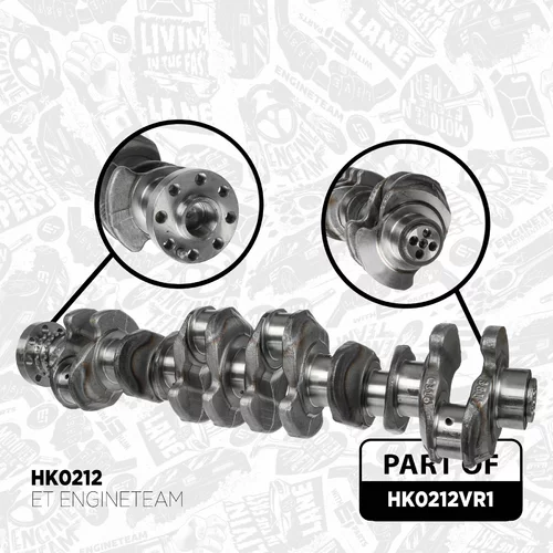 Súprava na opravu, kľukový hriadeľ HK0212VR1 (ET ENGINETEAM) - obr. 2