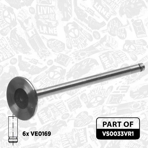 Súprava ventilov, sací/výfukový ventil VS0033VR1 (ET ENGINETEAM) - obr. 4