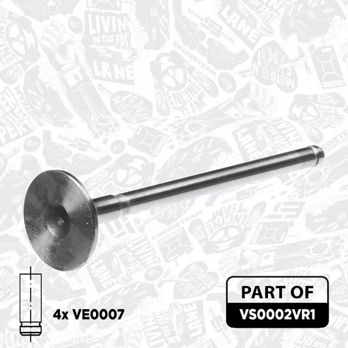 Súprava ventilov, sací/výfukový ventil VS0002VR1 (ET ENGINETEAM) - obr. 2