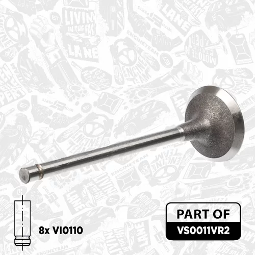 Súprava ventilov, sací/výfukový ventil VS0011VR2 (ET ENGINETEAM) - obr. 3