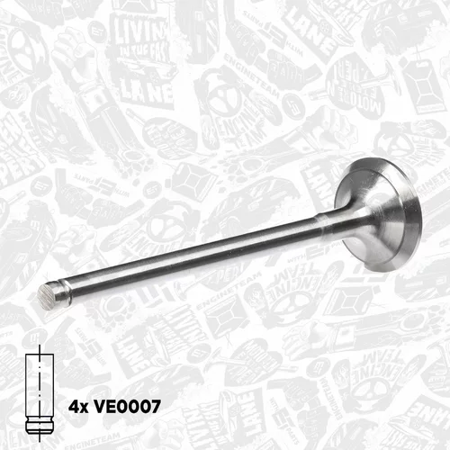 Súprava ventilov, sací/výfukový ventil VS0002 (ET ENGINETEAM) - obr. 1