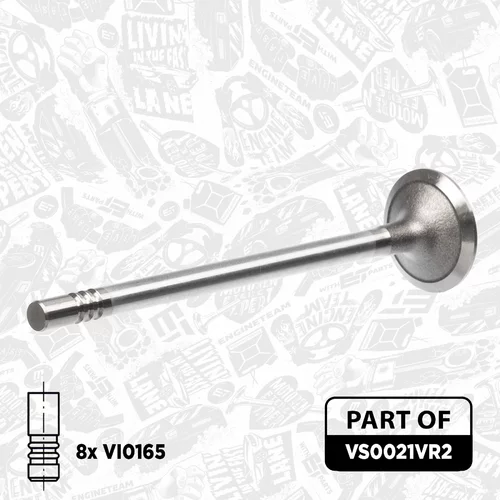Súprava ventilov, sací/výfukový ventil VS0021VR2 (ET ENGINETEAM) - obr. 3