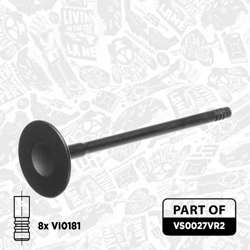 Súprava ventilov, sací/výfukový ventil VS0027VR2 (ET ENGINETEAM) - obr. 4