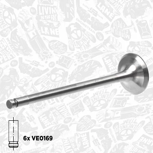 Súprava ventilov, sací/výfukový ventil VS0033 (ET ENGINETEAM) - obr. 3