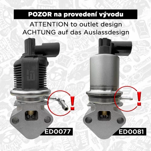 EGR ventil ED0077 (ET ENGINETEAM) - obr. 1
