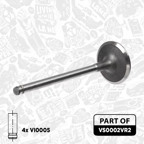Súprava ventilov, sací/výfukový ventil VS0002VR2 (ET ENGINETEAM) - obr. 3