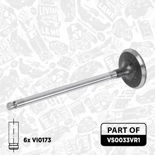 Súprava ventilov, sací/výfukový ventil VS0033VR1 (ET ENGINETEAM) - obr. 1