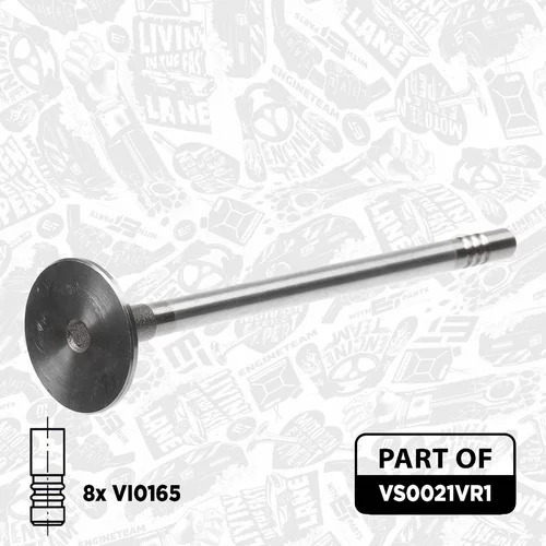 Súprava ventilov, sací/výfukový ventil VS0021VR1 (ET ENGINETEAM) - obr. 4