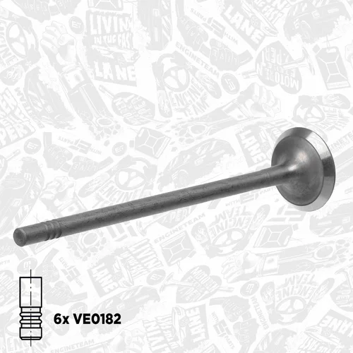 Súprava ventilov, sací/výfukový ventil VS0024 (ET ENGINETEAM) - obr. 1