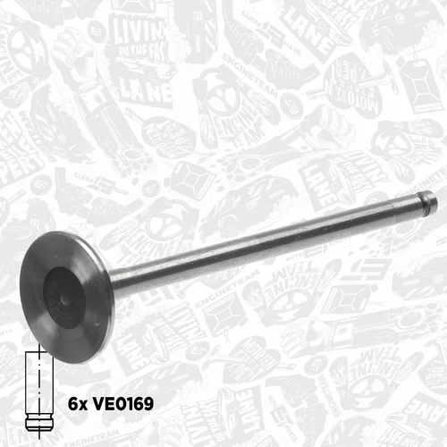 Súprava ventilov, sací/výfukový ventil VS0033 (ET ENGINETEAM) - obr. 4