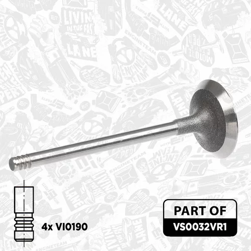 Súprava ventilov, sací/výfukový ventil VS0032VR1 (ET ENGINETEAM) - obr. 3