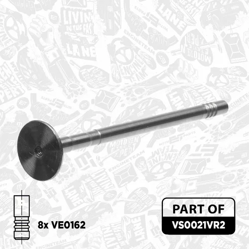Súprava ventilov, sací/výfukový ventil VS0021VR2 (ET ENGINETEAM) - obr. 2