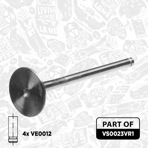 Súprava ventilov, sací/výfukový ventil VS0023VR1 (ET ENGINETEAM) - obr. 2