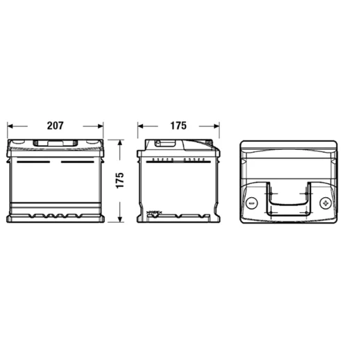 Štartovacia batéria EC412 /EXIDE/ - obr. 1