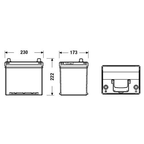 Štartovacia batéria EB605 /EXIDE/ - obr. 1