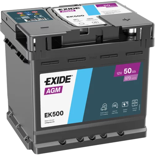 Štartovacia batéria EXIDE EK500