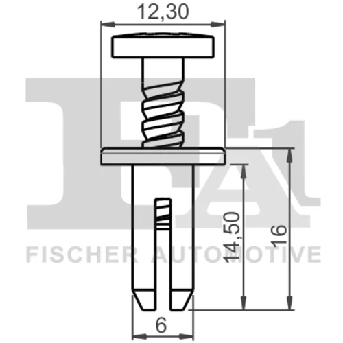 Príchytka ozdobnej/ochran. lišty 11-30011.10 /FA1/ - obr. 1