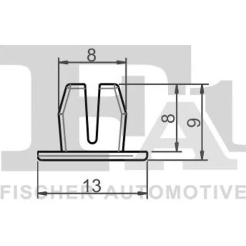 Príchytka ozdobnej/ochran. lišty FA1 21-60007.10