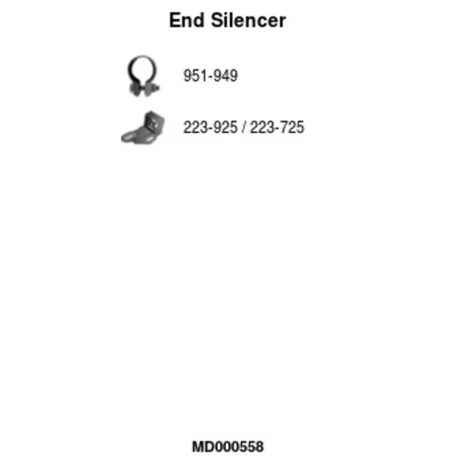Koncový tlmič výfuku FA1 MD000558