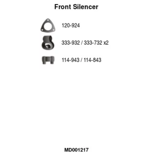 Predný tlmič výfuku FA1 MD001217