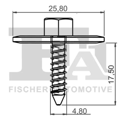 Plechova skrutka 14-70001.10 /FA1/ - obr. 1