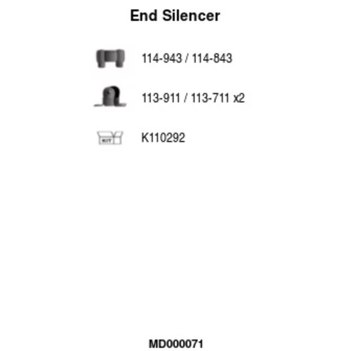 Koncový tlmič výfuku FA1 MD000071