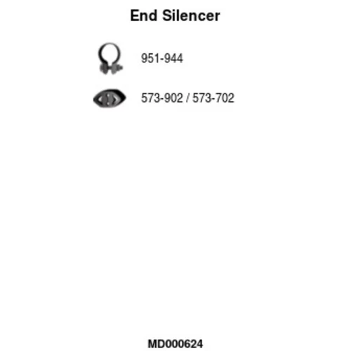 Koncový tlmič výfuku FA1 MD000624