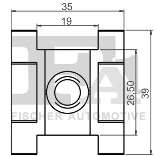 Príchytka ozdobnej/ochran. lišty 11-40126.10 /FA1/ - obr. 1