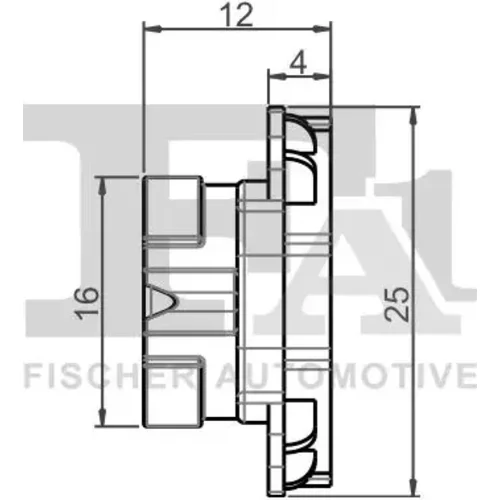 Príchytka ozdobnej/ochran. lišty FA1 11-40161.25