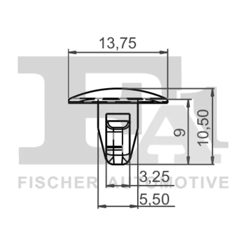 Príchytka ozdobnej/ochran. lišty 33-10010.5 /FA1/ - obr. 1